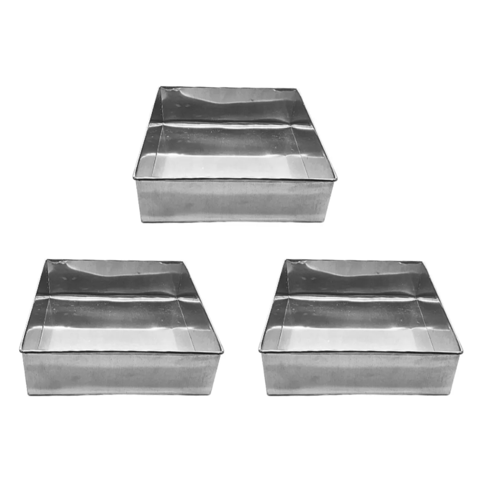 Forma Quadrada 20x20x7 - 3 Unidades em Oferta na Shopee