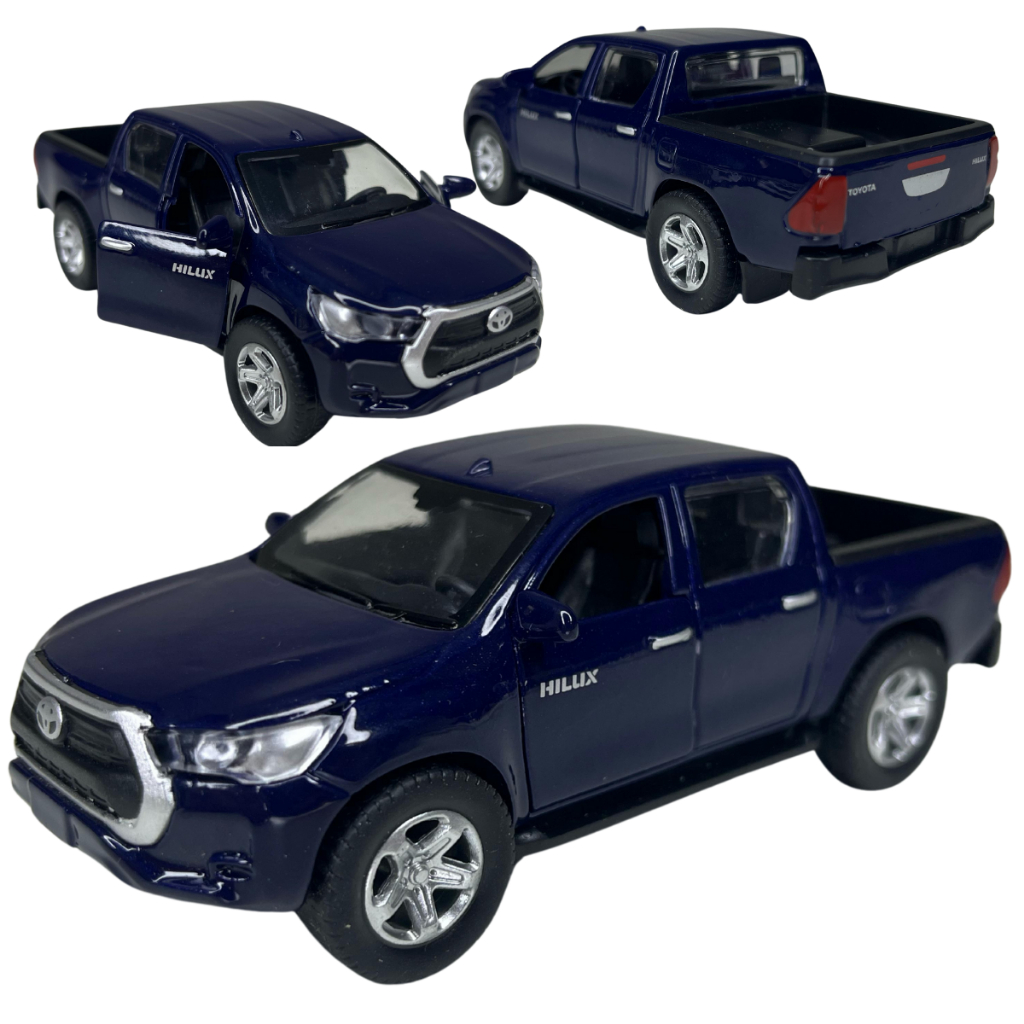 Carrinho miniatura hilux de ferro abre porta modelo premiu em Oferta na Shopee