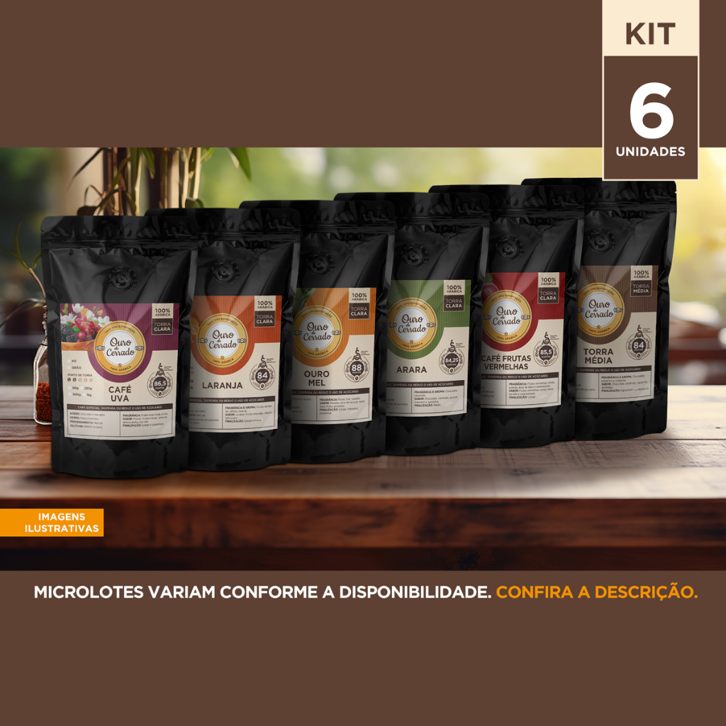 Kit Com 6 Cafés Especiais De 250g Exclusivo em Oferta na Shopee