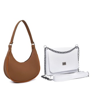 Kit Bolsa Lua + Bolsa Transversal Corrente Reforçada Varias Cores ENVIO IMEDIATO em Oferta na Shopee