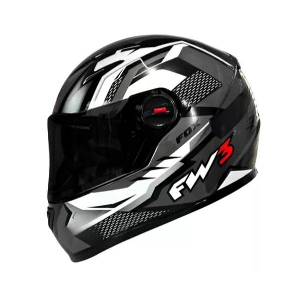 Capacete Fw3 Gtn Fox Varias Cores Exclusivo Super Viseira Cristal Brinde — R$ 359,90 em Shopee