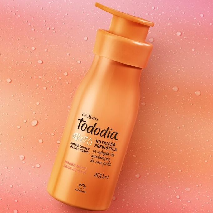 Natura Hidratante Tododia Manga Rosa e água de coco Loção Corporal Desodorante 400ml