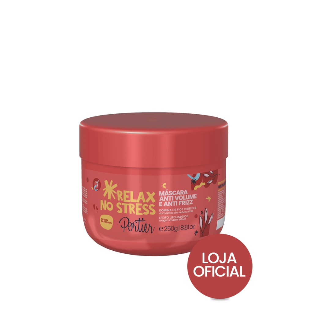Portier Relax No Stress - Máscara Anti Volume e Anti Frizz 250g