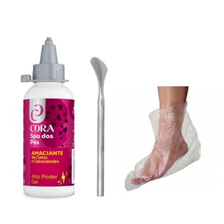 Amaciante Removedor Calos Calosidade Calox Gel + Espátula + 10 Botas Descartáveis em Oferta na Shopee