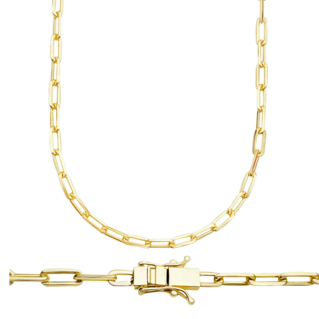 Corrente Masculina Grossa de Ouro 18k Cordão Elegante Banhado a Ouro 60cm e 70cm Varios