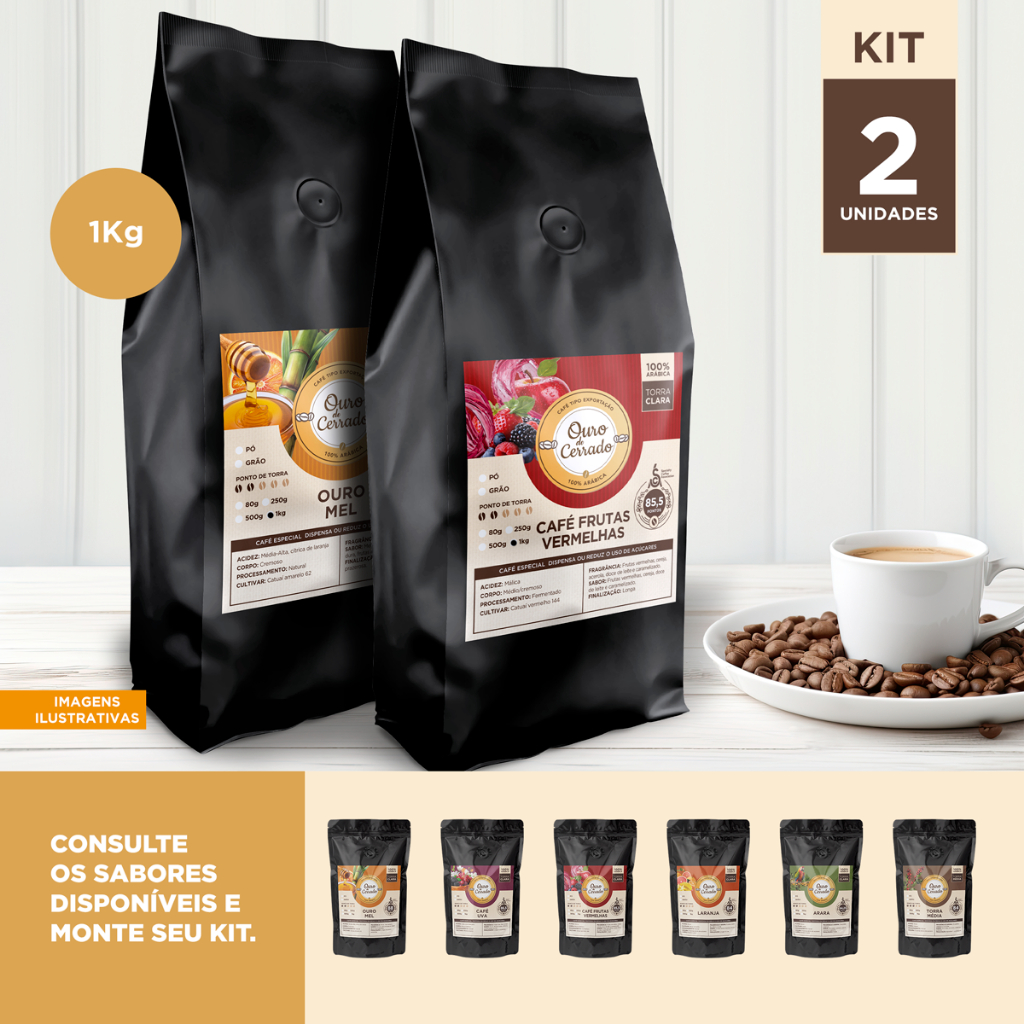 Café Especial com Menor Frete kit 2 pacotes de 1 kg  cada, Torra clara ou média em Oferta na Shopee