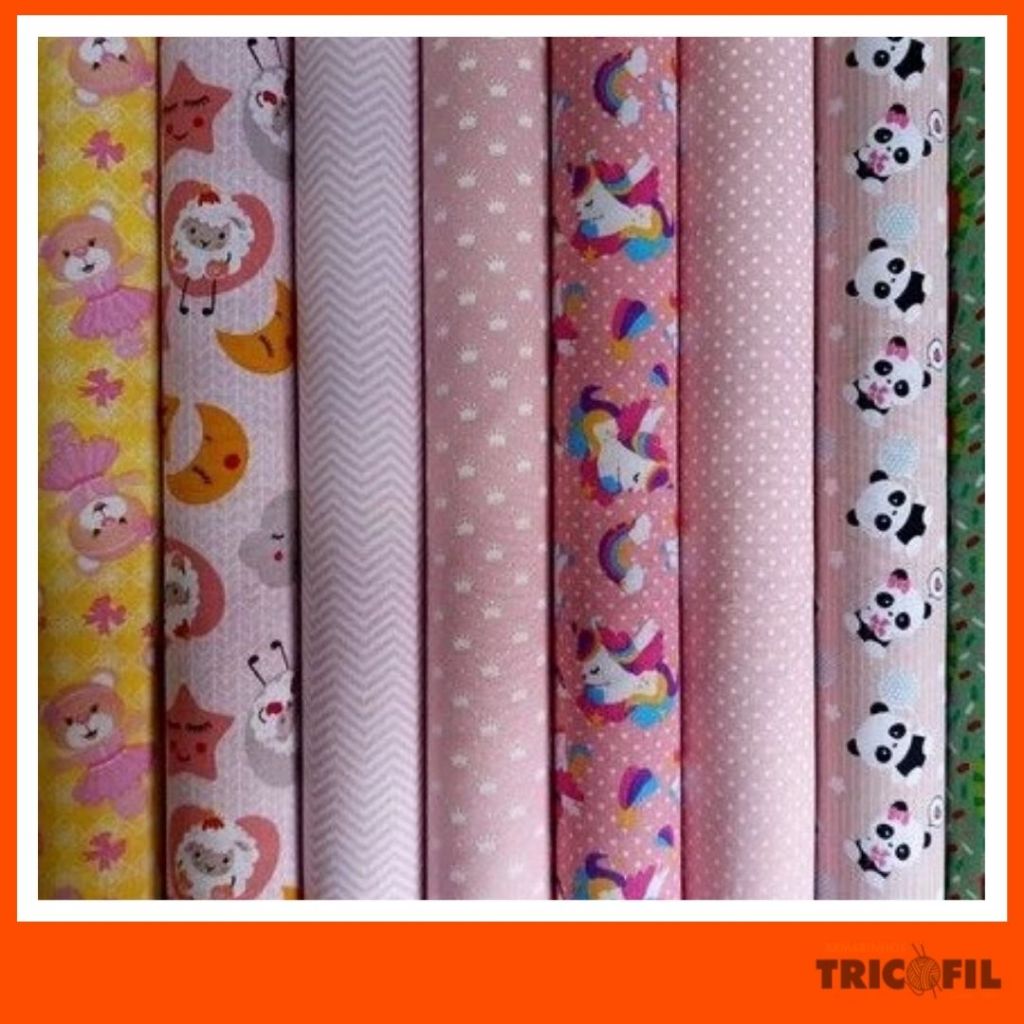 Tecido Estampas Menina Infantil  | Tricoline 100% Algodão ( 40x75cm) em Oferta na Shopee