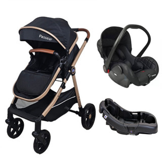 Carrinho de Bebê 6 em 1 Europeu Com Bebê Conforto Moises e Base Fechamento Fácil Garantia ...