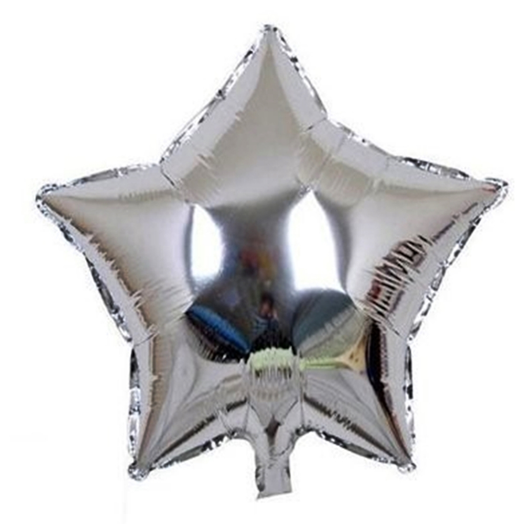 10 Balão Metalizado Estrela Prata 45cm 18 Polegadas - Festa Decoração em Oferta na Shopee