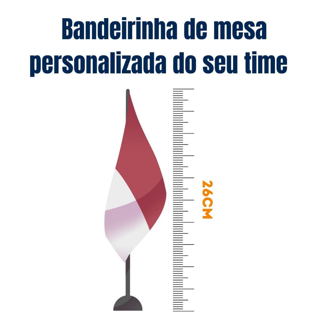 Bandeirinha de mesa do seu time em Oferta na Shopee