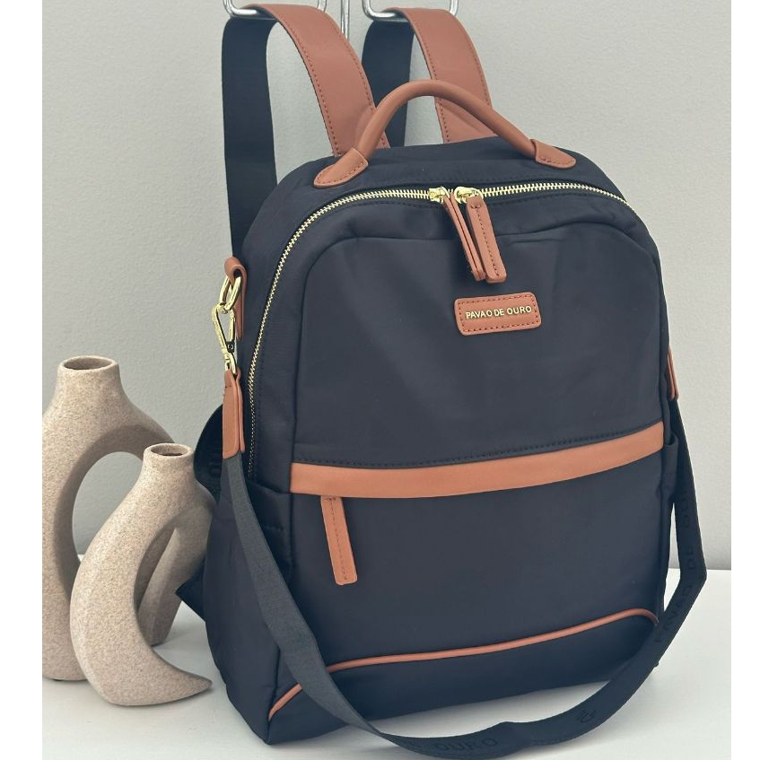 Bolsa mochila pavão de ouro original 2 em 1 com alças reguláveis impermeavel em Oferta na Shopee