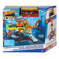Pista Hot Wheels City Downtown Express Car Wash Mattel Acompanha: Pista + 1 Carrinho Idade recomendada 4-8