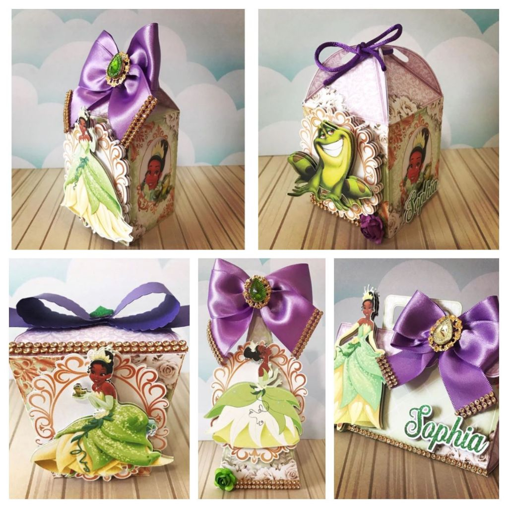 PRINCESA TIANA  kit CAIXAS e MIMOS PERSONALIZADOS LEMBRANCINHAS