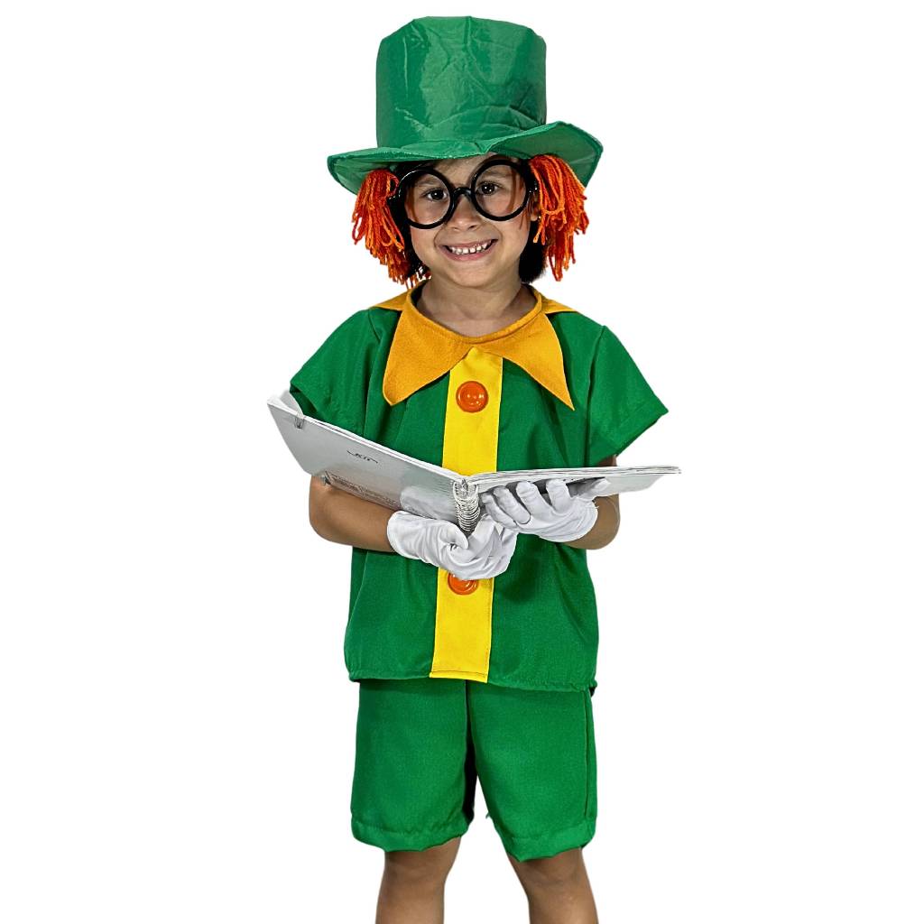 Fantasia do Visconde De Sabugosa do Sitio do Pica Pau Amarelo completo adulto e infantil em Oferta na Shopee