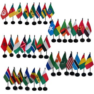 Bandeirinha de Mesa Países África (escolha o seu país) em Oferta na Shopee