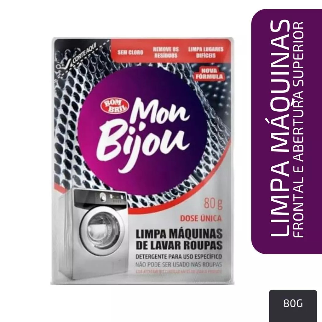 Limpa Maquina Mon Bijou - Combate aos Maus Odores - Limpa de Verdade em Oferta na Shopee