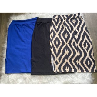 KIT 3 Saias Lápis com Fenda Lateral Evangélica Mid Reta Secretária em Oferta na Shopee