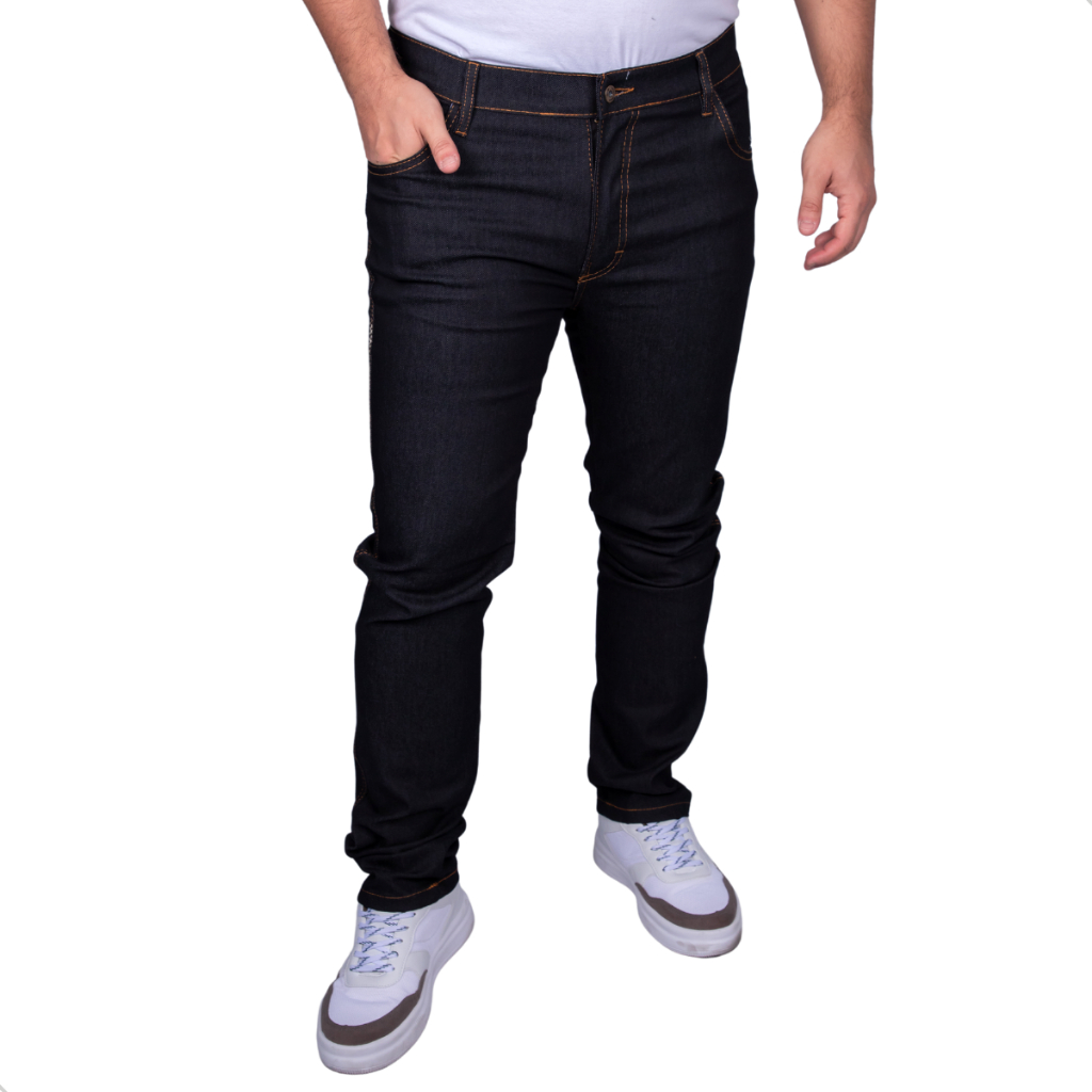 Calça Jeans Masculina Trabalho Reforçada 38 40 42 44 46 48 50 52 54 56 em Oferta na Shopee