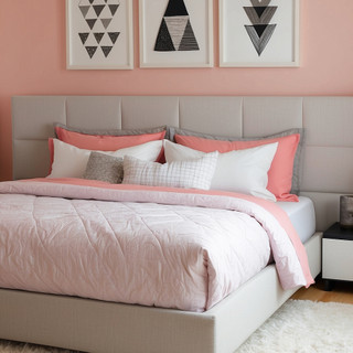 Cabeceira  40x30cm Modulada Estofada Adesiva Cama Box Casal Solteiro Queen King - Decoração