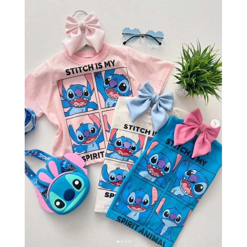 Cropped Infantil stich lançamento 2 ao 12