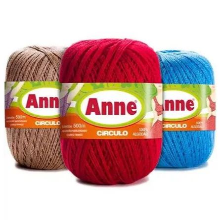 Linha Fio Anne 500 metros - Circulo 100% Algodão Crochê em Oferta na Shopee