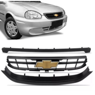 Grade Corsa 2000/2010 Com Emblema Dourado em Oferta na Shopee