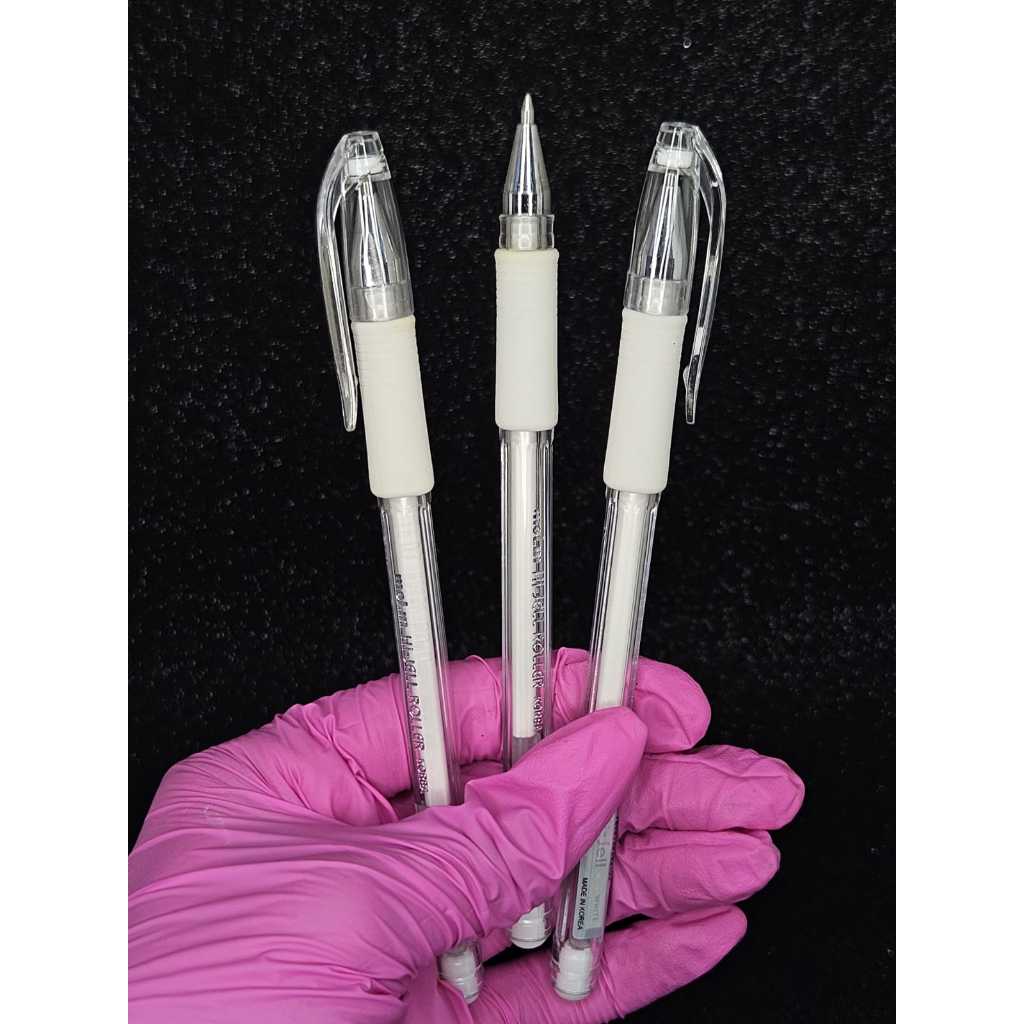 Caneta Em Gel Branca Para Marcação De Sobrancelha Design Micropigmentação Microblading