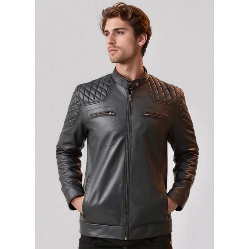 Jaqueta Masculina Couro Bovino Legitimo Original Búfalo Couros - David Beckham