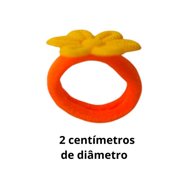 KIT XUXINHA, RABICÓ, ELÁSTICO, XUXINHA INFANTIL, ELÁSTICO INFANTIL, XUXINHA GIRASSOL