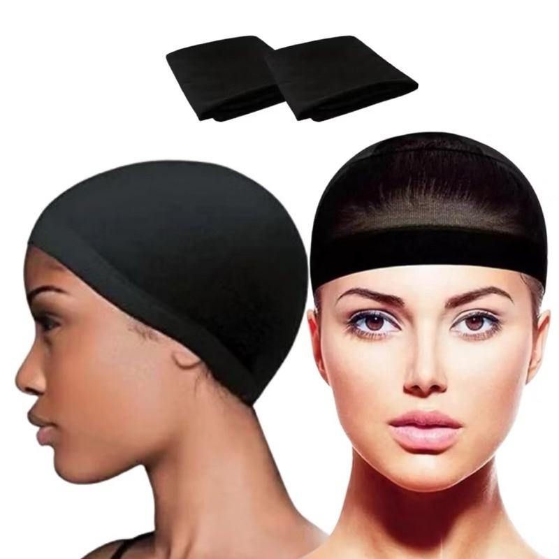 kit 2 Peças Toca Cap Para Wig Touca Fina Para Prender Cabelos Antes da Peruca/full Lace/ Front Lance