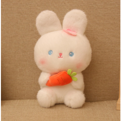 Coelho de Pelúcia 25cm Páscoa Coelhinho Fofo Ovo Brinquedo Coelho Pelucia Cenoura Fofinho Criança Infantil Decoração