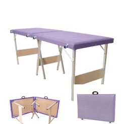 Maca dobrável portátil LILAS Premium Estética/Massagem/Cílios/Tatuagem 230kg - ART PUFF DO BRASIL
