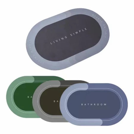 kit Tapete para Banheiro de Secagem Rápida e Super Absorvente - Ideal para Chuveiro, Cozinha e Varanda capacho