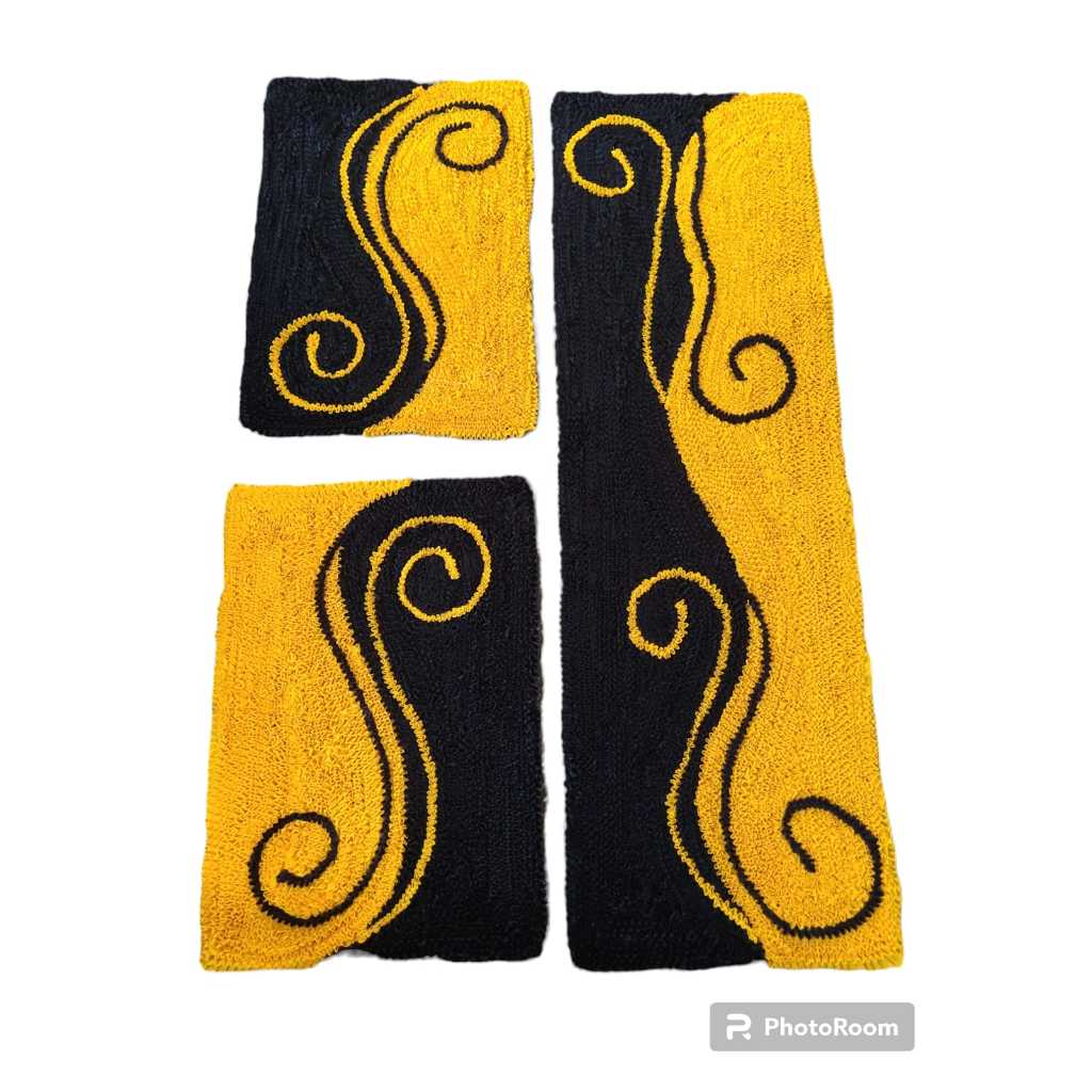 kit de Passadeira de 3 peças de fru-fru 100% poliéster em Oferta na Shopee