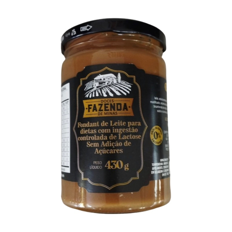 Doce de Leite/ e Cocada Diet e Sem Lactose 430g Fazenda De Minas em Oferta na Shopee