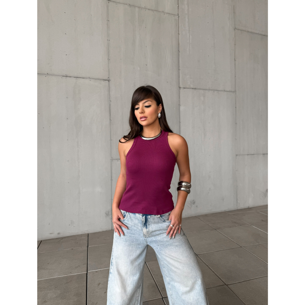 REGATA NADADOR: Ribana Canelada Algodão Feminina Básica Blusinha Premium Verão Casual