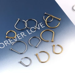 Piercing Nariz Septo Argola D-ring Titânio G23 Pvd Joia de Titânio Piercing Argola Nariz 《lomiss Piercing》