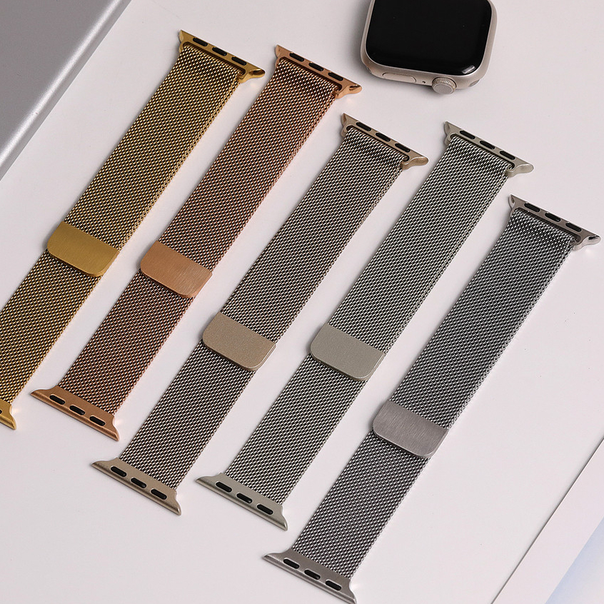 Pulseira Milanese para Apple Watch Series 11 9 10 8 7 SE 6 5 4 46mm 42mm 45mm 41mm 40mm 44mm Ultra 3 49mm