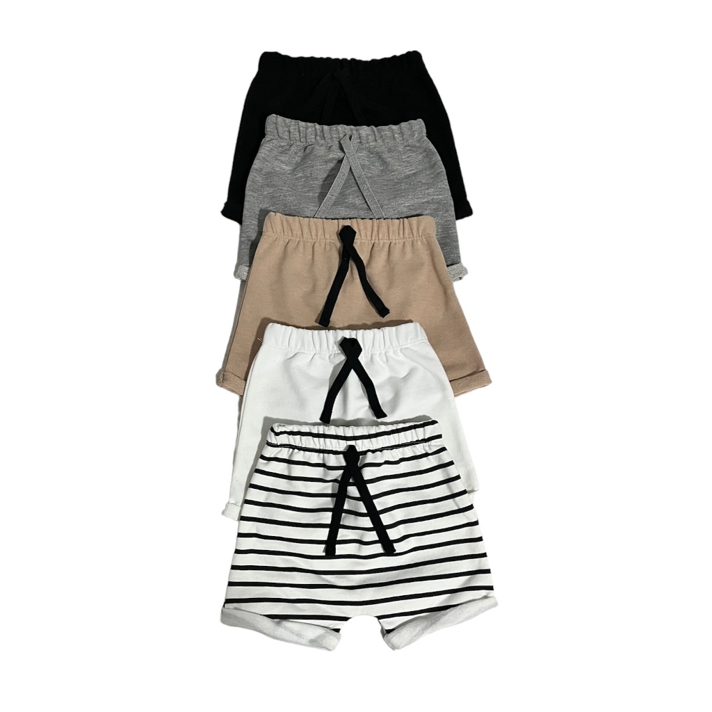 Kit 3 Short Infantil Bebê Recém Nascido Moletinho 100% Algodão de Alta Qualidade Confortavél e delicadeza