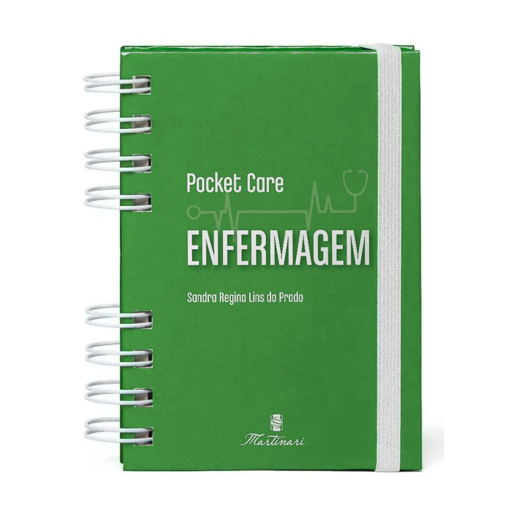 Guia de Enfermagem Capa Dura Rotina de Enfermagem Completa e Didática Pocket Care