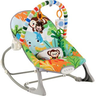 Cadeirinha descanso Smile vibratória com Ruído Branco para o bebê - Zoológico em Oferta na Shopee