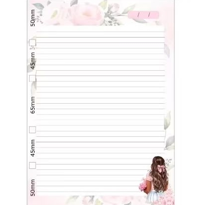 REFIL DE FOLHAS PARA FICHÁRIO/PERSONALIZADO/TEMÁTICO em Oferta na Shopee