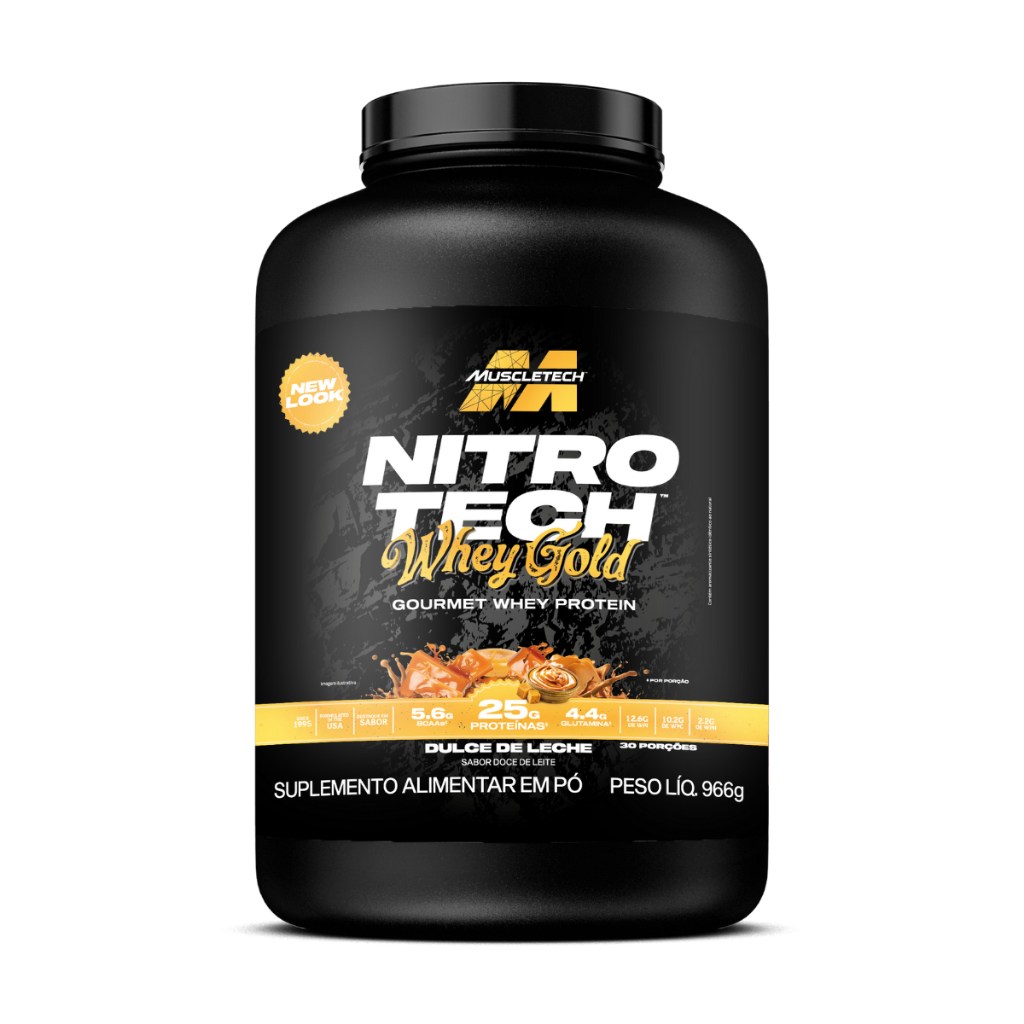 Whey Protein Muscle Tech Nitro Tech Whey Gold 2Lb sabores