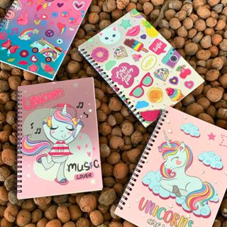 1 Caderno de Anotações Agenda Caderneta Pautada Papelaria Fofa Agenda Escolar Unicórnio Candy 80 FLS em Oferta na Shopee
