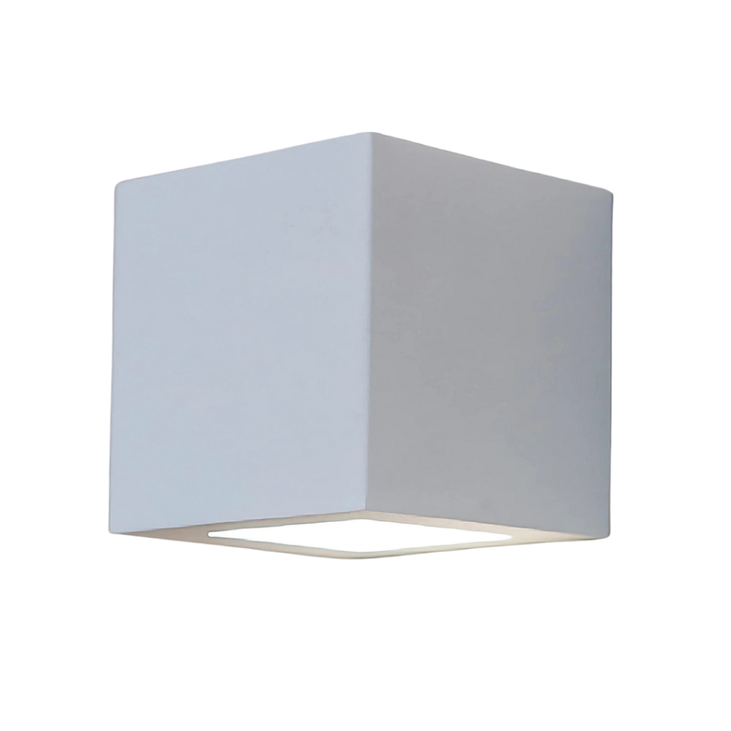 Arandela de Parede Externa Alumínio 10x8,2x8cm 1xG9 D&D Iluminação Branco