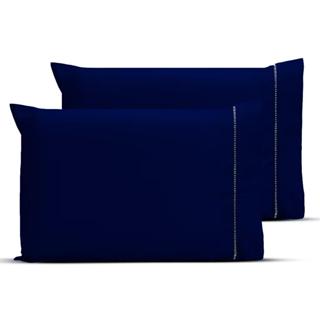 Kit c/ 2 Fronhas Ponto Palito Confort Percal Flex 400 Fios Toque Acetinado em Oferta na Shopee