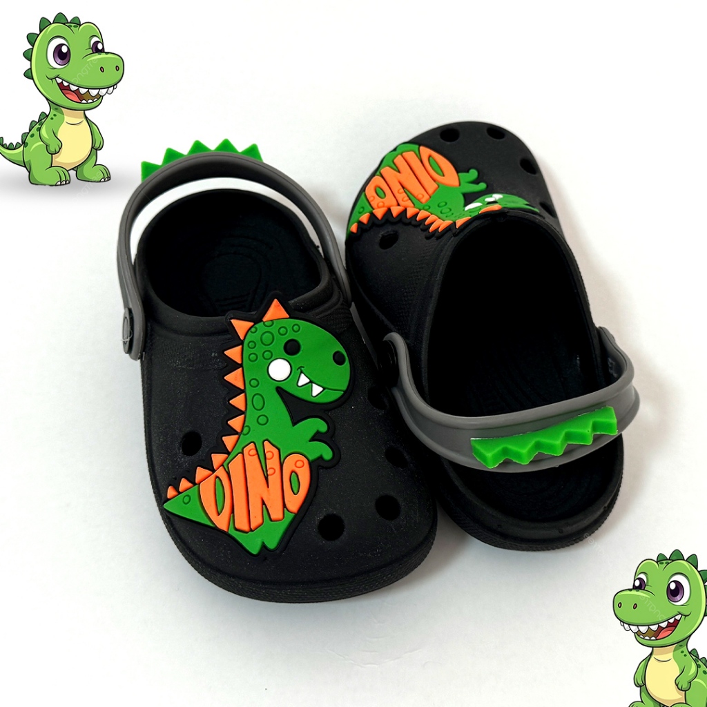 Sandália Infantil Menino Babuche Dinossauro Confortável Leve Macia