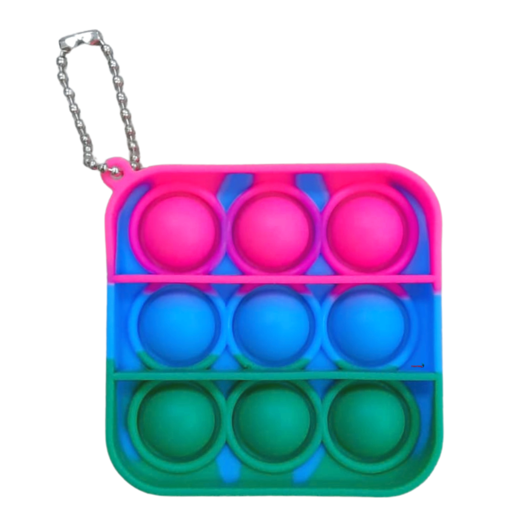 Pop It Brinquedo Empurra Bolha Anti Stress Chaveiro Fidget