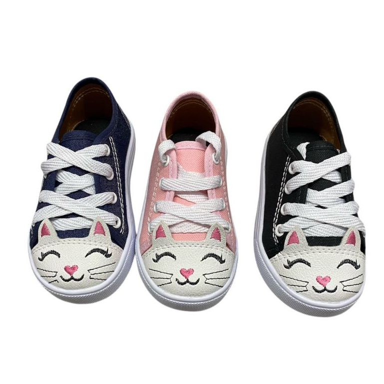 Tênis infantil Menina Gatinha  Casual  Anatômico em Oferta na Shopee