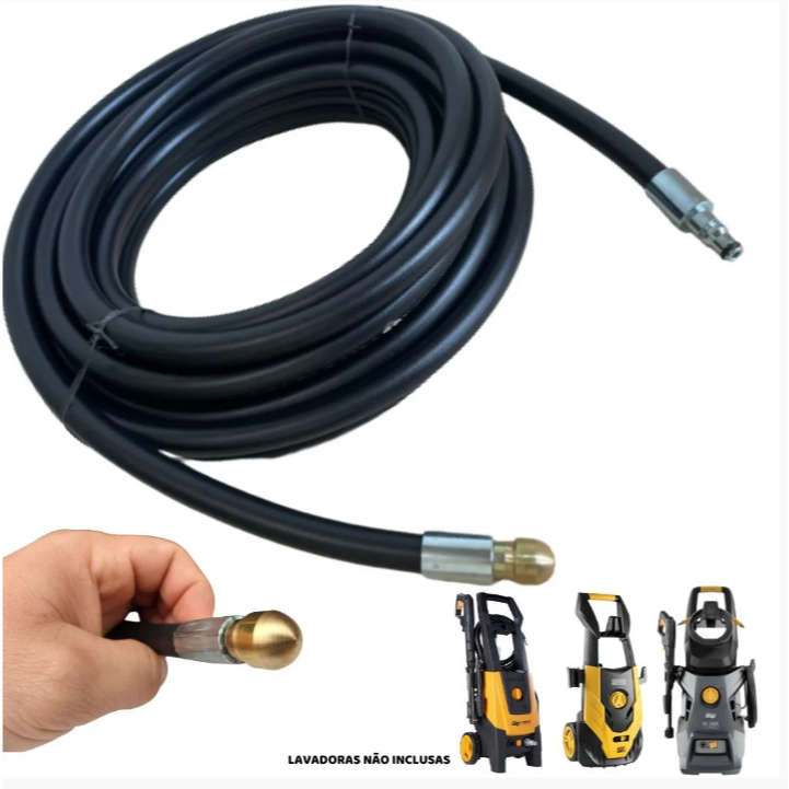25 Metros Mangueira com Bico Desentupidora Lavadora Wap WL 2610/ 1820/ Tramontina Master em Oferta na Shopee